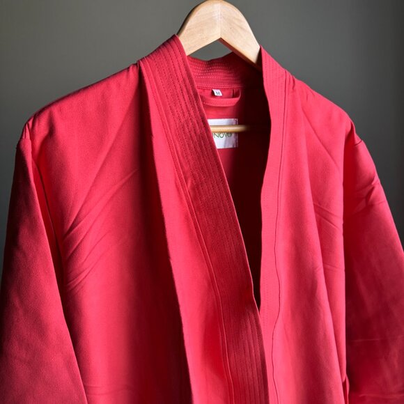 NEW Red Unisex Wrap Robe Soft Microfiber - Picture 8 of 15